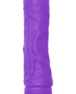 Silicone purple dildo 9.5 inches