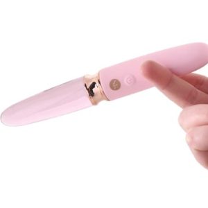 Secret Kisses Lipstick Dual Ended Glass Vibe