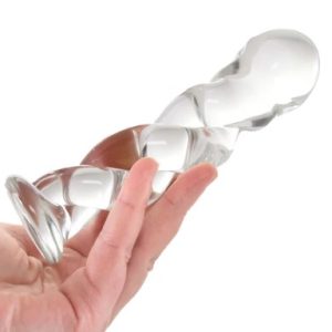 Clarity Seraphic Braid Glass Dildo