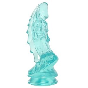 Crystal Jellies 8.5 Inch Invader Dildo in Teal