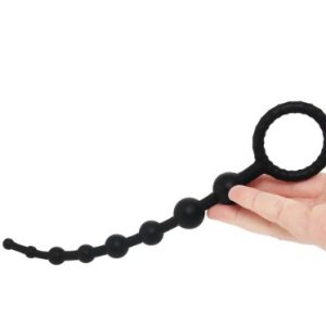 Graduated Anal Beads in Black
