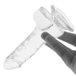 King Cock 4 Inch Ballsy Dildo in Clear